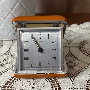 Equity Mechanical Wind Up Vintage Travel Alarm Clock